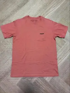 patagonia ポケット付き 半袖Tシャツ オレンジ Sサイズ