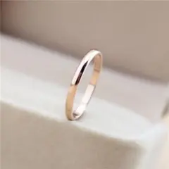 シンプルリング ステンレスリング ステンレス指輪 ピンキーリング ピンクゴールド
