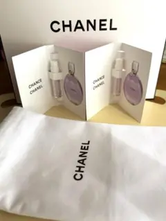 【新品】シャネル チャンス オースプランディド サンプル 2個 香水 巾着付き