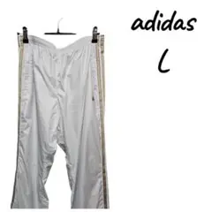 『美品』adidas Lサイズ ジャージパンツ ホワイト