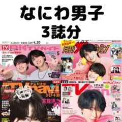 月刊ザテレビジョン TVnavi TVfan なにわ男子 切り抜き