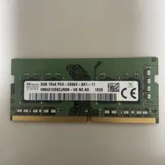 SK hynix 8GB DDR4 メモリーPC4-2666V動作確認済みです。