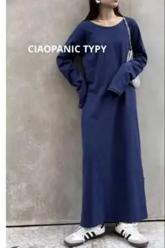 ロングワンピース 長袖