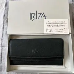 未使用　IBIZA 深緑レザー 二つ折り財布のサムネイル