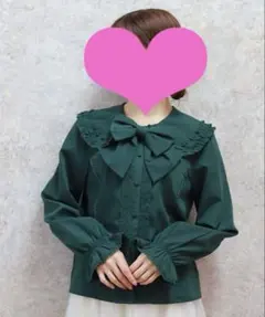 axes femme kawaii フラット衿ブラウス