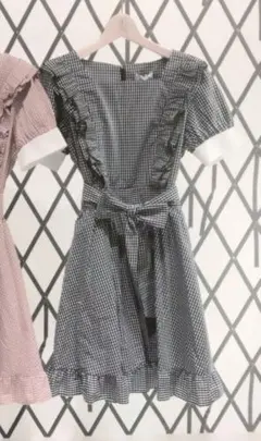 ギンガムチェックワンピ
