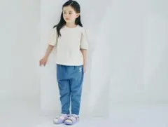 ベルメゾン　LYKKE パフスリーブ Tシャツ ホワイト　140のサムネイル
