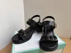 by あしながおじさん チェーンサンダル ブラックのサムネイル