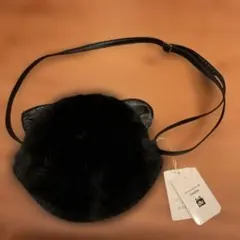 新品未使用タグ付　BeBe ファーショルダーバッグ 黒