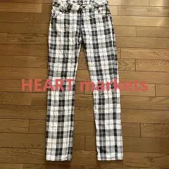 Heart Market チェック柄 スキニーパンツ
