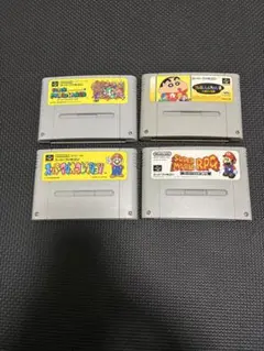 スーパーファミコン ソフト 4本セット（スーパーマリオ と しんちゃん2）