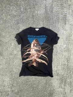 DIESEL ディーゼル Tシャツ グラフィック ブラック y2k グランジ