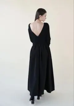 新品タグ付き✨】コヒナ リブドッキングフレアワンピース ウエスト
