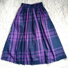 Ferragamo/Silk Taffeta Plaid Wrap Skirt - メルカリ