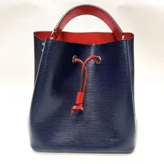 LOUIS VUITTON ルイヴィトン エピ バケットバッグブルー×イエロー 