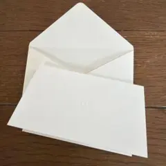 シャネル　ホワイトメッセージカードと封筒セット