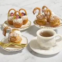 フェイクスイーツ スワンシュークリーム バスケットシュークリーム