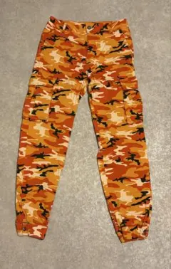 RED FOX カーゴパンツ M オレンジカモフラージュ