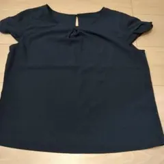 innowave　ネイビー 半袖 ブラウスのサムネイル