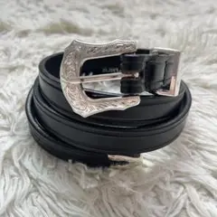 USA製 TORY LEATHER WESTERN BELT BLACK 34
