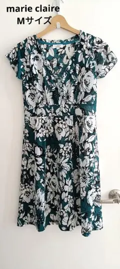 marie claire 夏用ワンピース　Msize　上品なグリーンのサムネイル