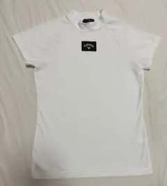 キャロウェイ ゴルフ モックネックシャツ 半袖 ホワイト 女性用 Mサイズ