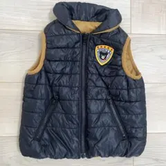 DOUBLE.B リバーシブル中綿ベスト 100cm