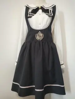 アマベル ダークグレー ジャンスカ リボン付きのみ