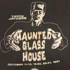 フランケンシュタイン Tシャツ 半袖　ブラック　ピチT Y2K