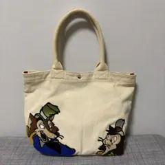 ディズニーキャラクター刺繍トートバッグ