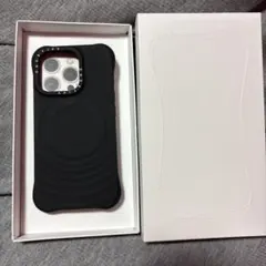 CASETiFY ウェーブシリコンケース ブラックiPhone16Pro スマホ CASETiFY ケースティファイ ウェーブ シリコン MagSafe 対応 ブラック