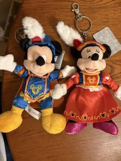香港ディズニーランド ぬいぐるみバッジ ミッキー ミニー