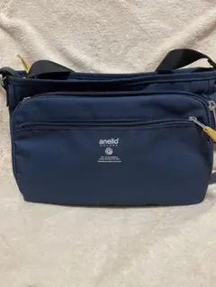 ⭐️anello ネイビー ショルダーバッグ ポケット10コあります⭐️美品⭐️