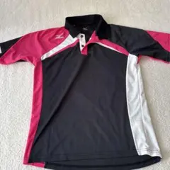 【値下げ】Mizuno ポロシャツ Mサイズ 黒/ピンク