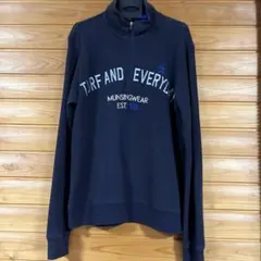 Munsingwear ハーフジップセーター ネイビー