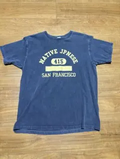 ネイティブジャパニーズ　Ｔシャツ Good On × Native Japanese】Alamo T-shirt(Navy)