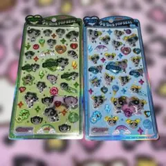 正規品 パワーパフガールズ うるちゅるポップシール バターカップ バブルス