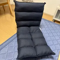 ネイビー リクライニング座椅子