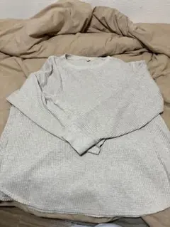 UNIQLO ワッフル長袖Tシャツ XL