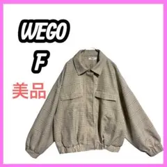美品　WEGO チェック　長袖　薄手　アウター　テーラードジャケットのサムネイル