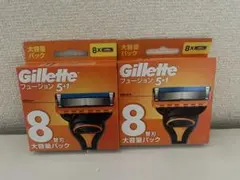 専用Gillette ジレットフュージョン5+1 替刃 ８個入10箱セット 新品 ジレット フュージョン5 プラス1 替刃2コ付 4987176032850