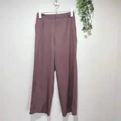 【グレイル】センタープレスストレートパンツ　Lサイズ　ブラウン