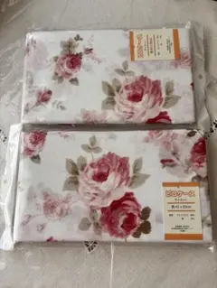 新品未使用⭐︎ピロケース 枕カバー 2枚セット 花柄 約43x63cmのサムネイル