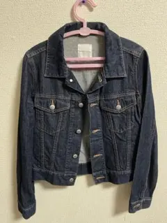 ダークデニム ショート丈ジャケット