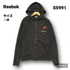 【即購入OK】Reebok ジップアップパーカー サイズM ブラック