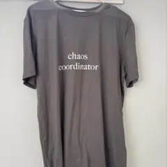 SHEIN ロゴプリント 半袖Tシャツ グレー M