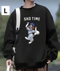 【新品/Lサイズ】大谷翔平 デコピン SHO TIME トレーナー ドジャース