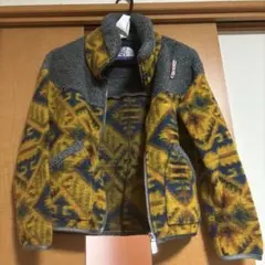 ノースフェイスパープル　ネイティブ柄　ボア　フリースジャケット　WS