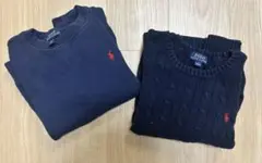 ネイビー セーター 2点セット