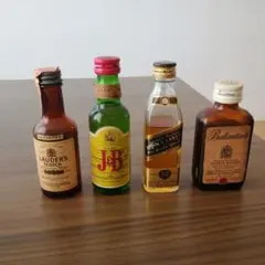 スコッチウイスキー ミニボトル４本セット